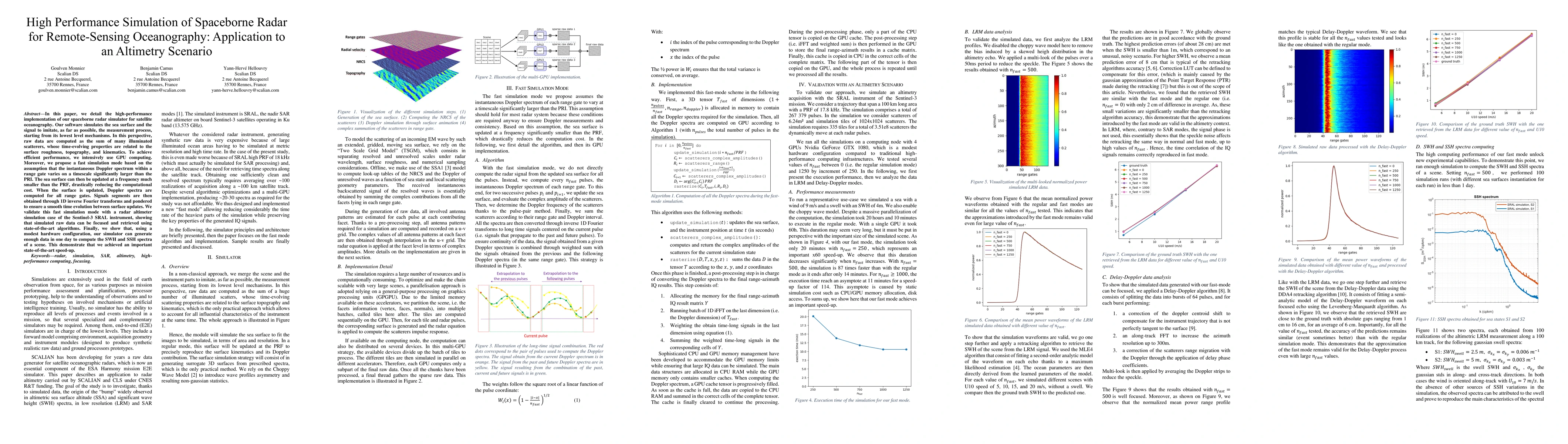 Thumbnail for High Performance Simulation of Spaceborne Radar for Remote-Sensing
  Oceanography: Application to an Altimetry Scenario