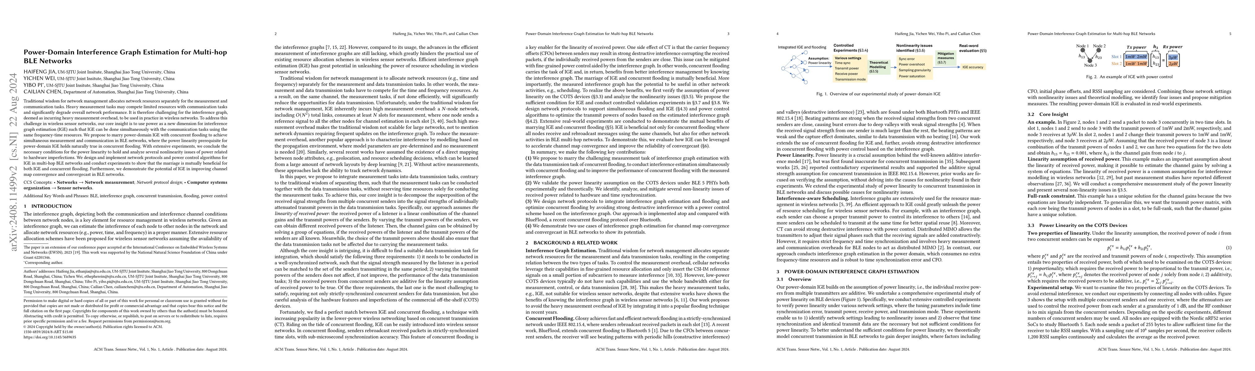 Thumbnail for Power-Domain Interference Graph Estimation for Multi-hop BLE Networks