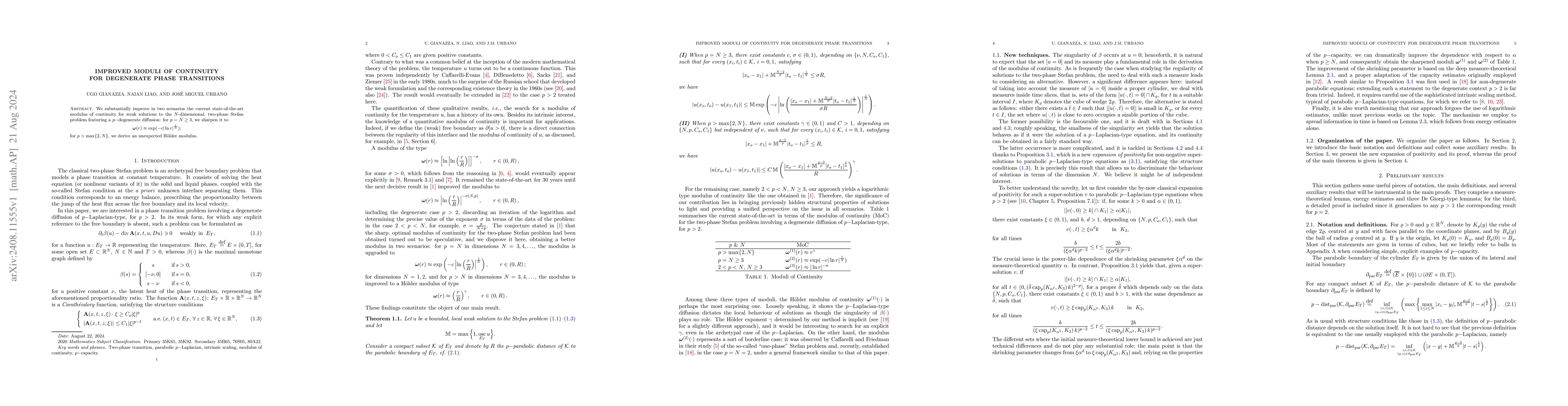 Thumbnail for Improved moduli of continuity for degenerate phase transitions