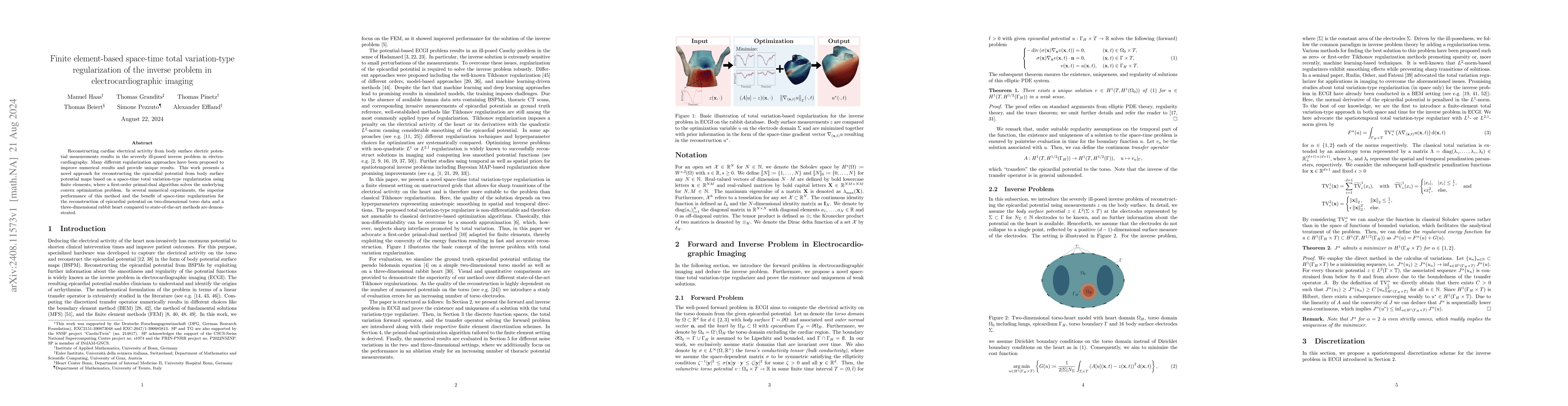 Thumbnail for Finite element-based space-time total variation-type regularization of
  the inverse problem in electrocardiographic imaging