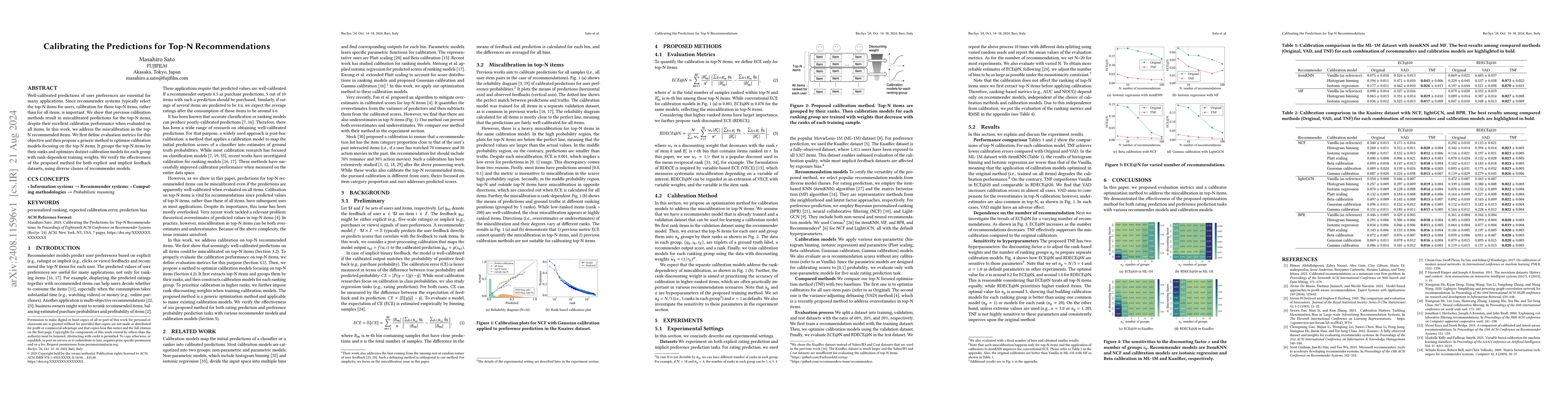 Thumbnail for Calibrating the Predictions for Top-N Recommendations