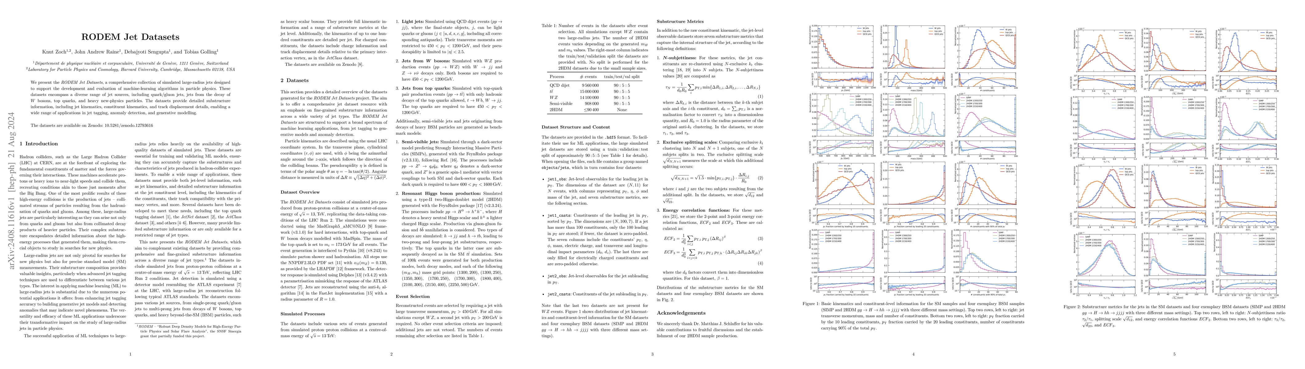 Thumbnail for RODEM Jet Datasets