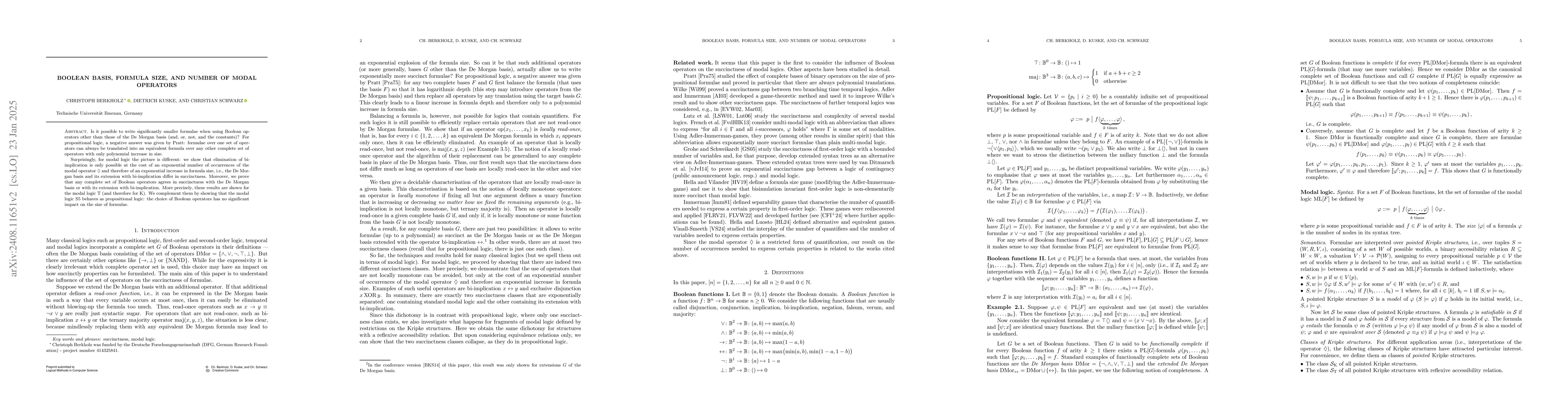 Thumbnail for Boolean basis, formula size, and number of modal operators