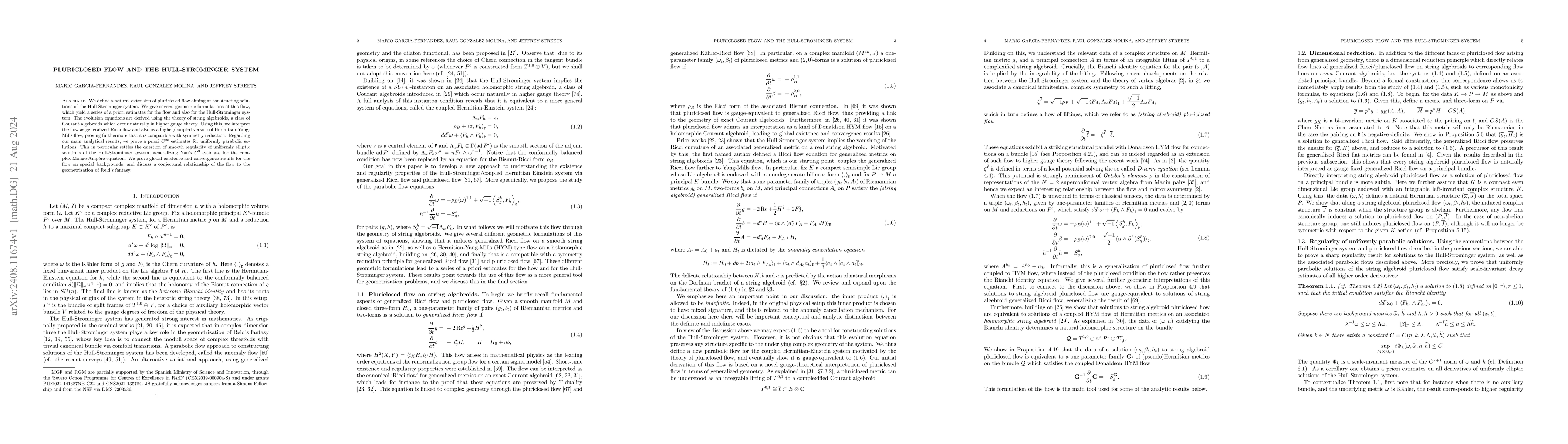 Thumbnail for Pluriclosed flow and the Hull-Strominger system