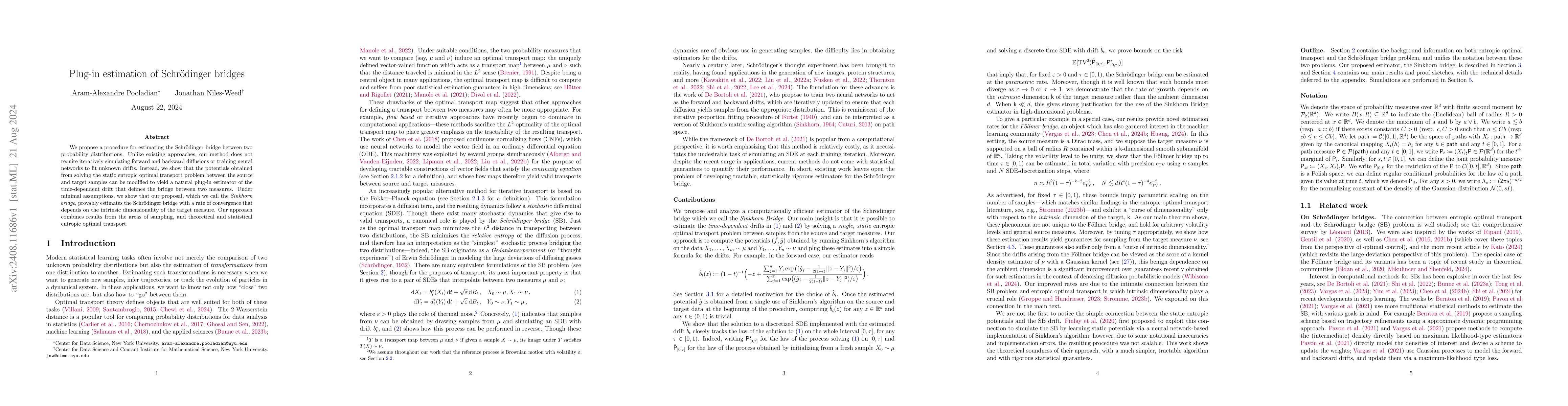 Thumbnail for Plug-in estimation of Schrödinger bridges