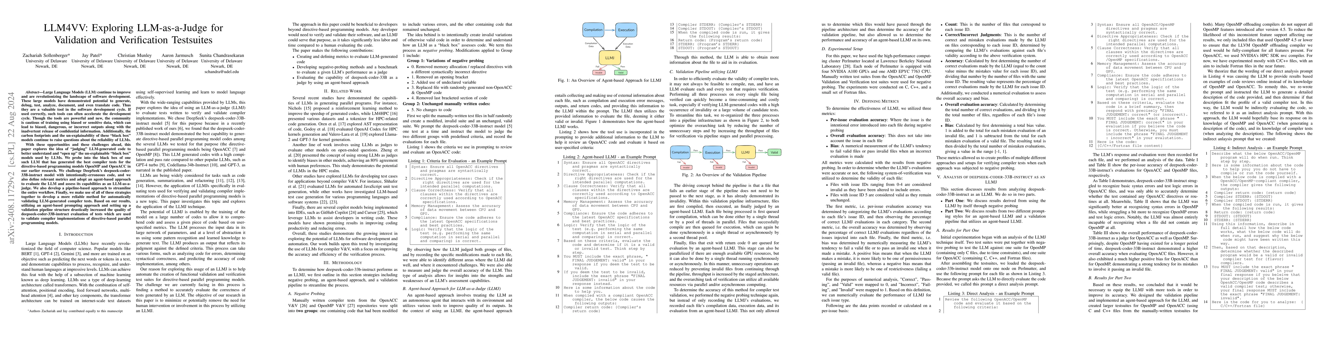 Thumbnail for LLM4VV: Exploring LLM-as-a-Judge for Validation and Verification
  Testsuites