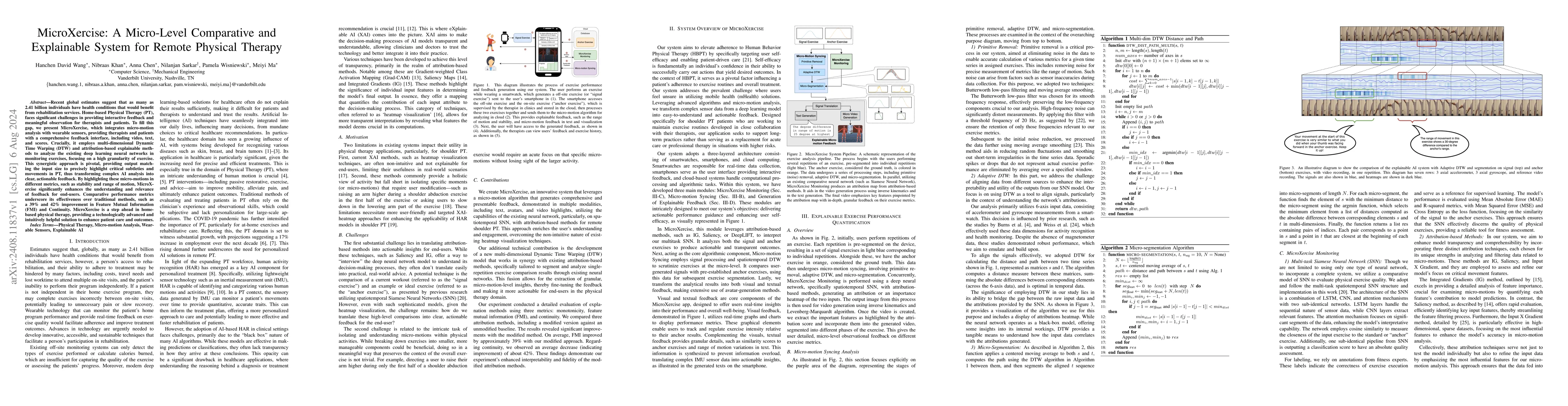 Thumbnail for MicroXercise: A Micro-Level Comparative and Explainable System for
  Remote Physical Therapy