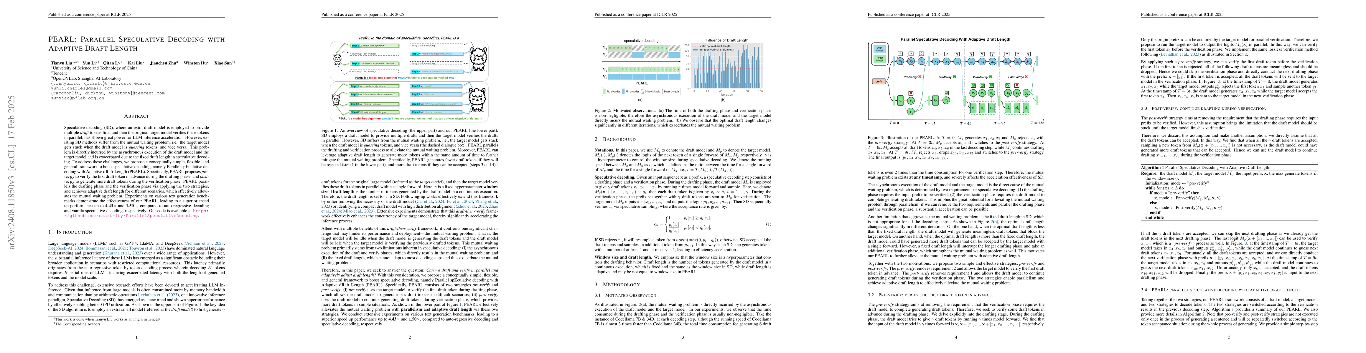 Thumbnail for Parallel Speculative Decoding with Adaptive Draft Length
