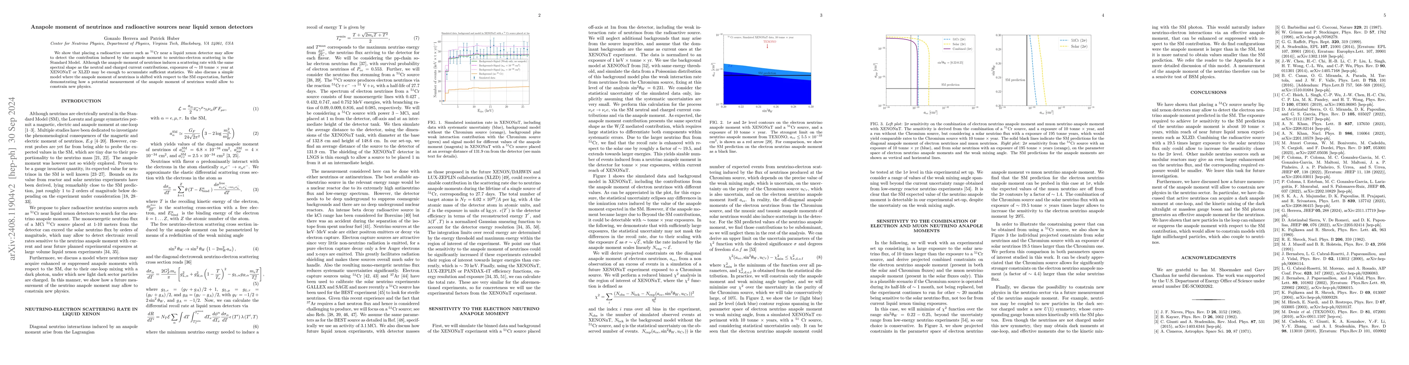 Thumbnail for Anapole moment of neutrinos and radioactive sources near liquid xenon
  detectors