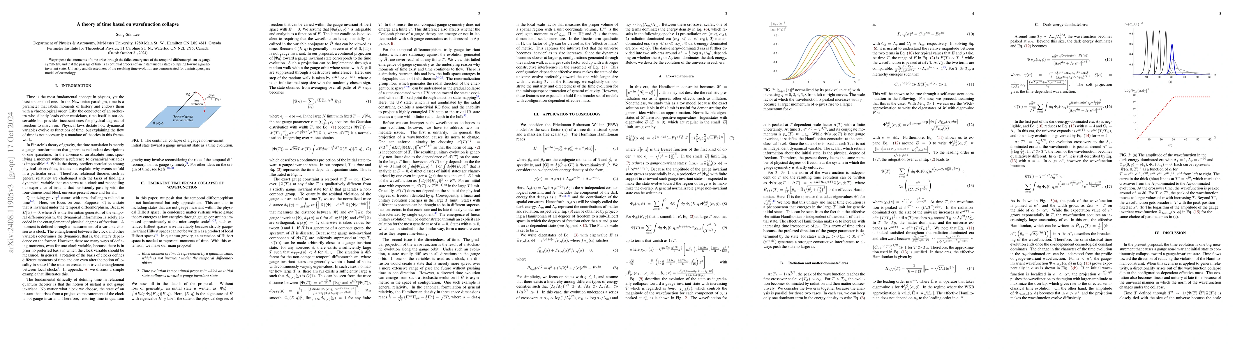 Thumbnail for A theory of time based on wavefunction collapse