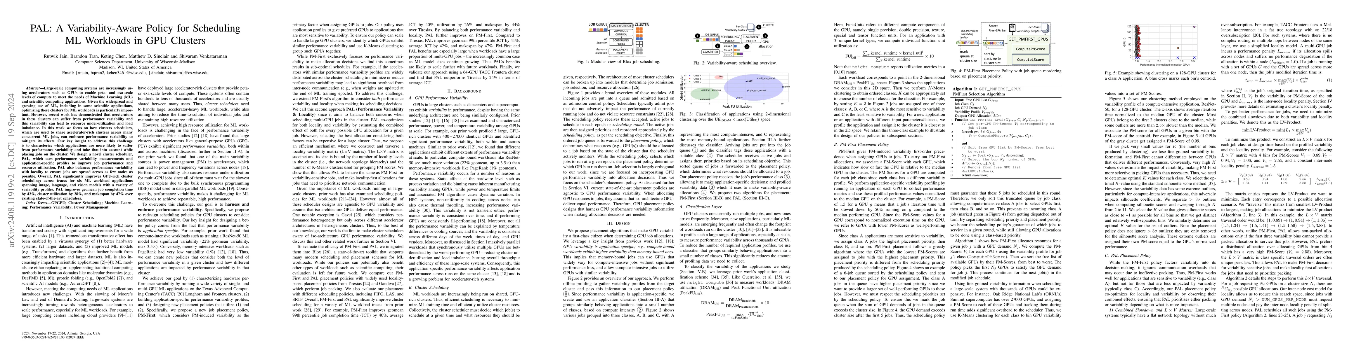 Thumbnail for PAL: A Variability-Aware Policy for Scheduling ML Workloads in GPU
  Clusters
