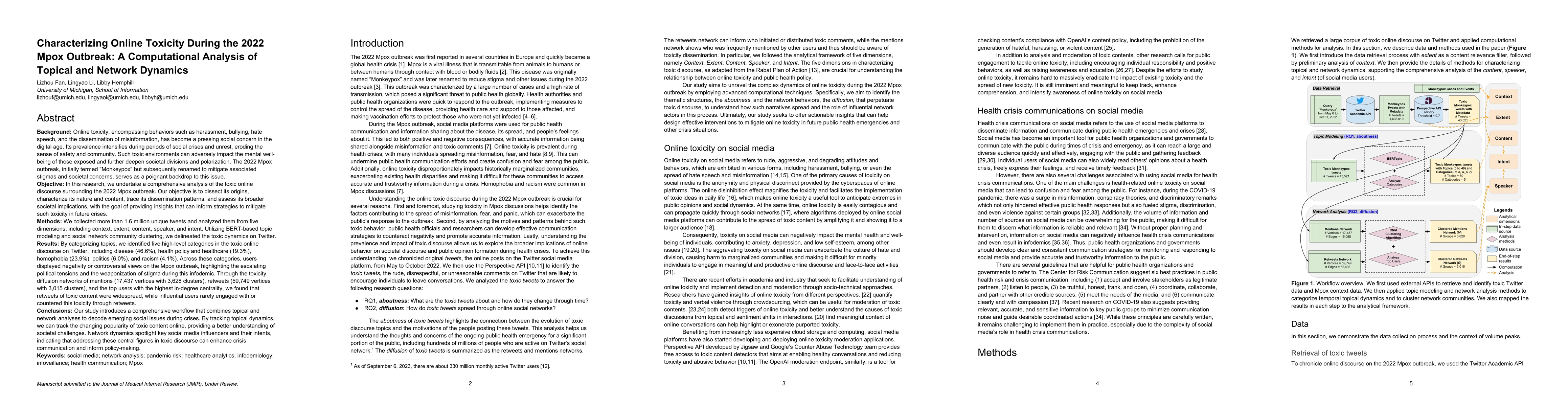 Thumbnail for Characterizing Online Toxicity During the 2022 Mpox Outbreak: A
  Computational Analysis of Topical and Network Dynamics