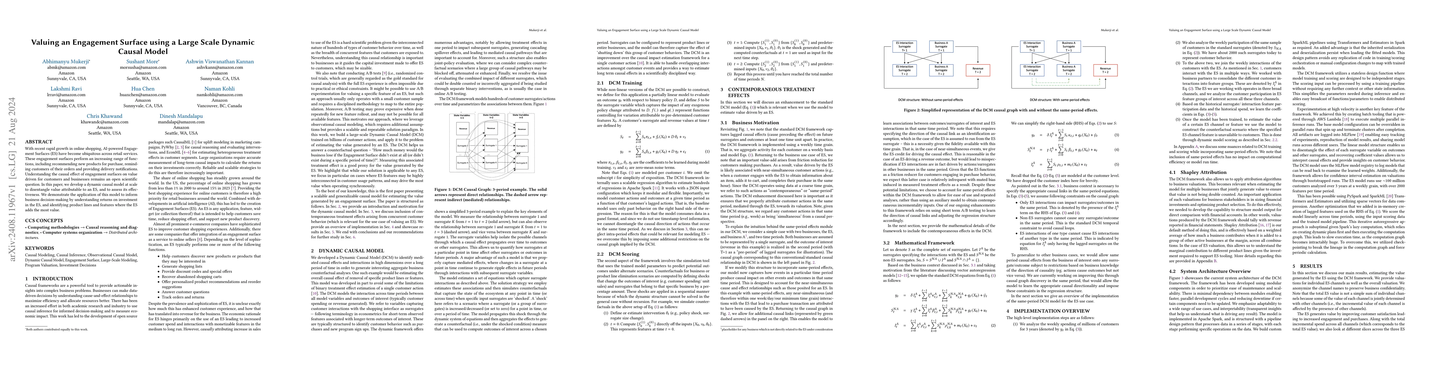 Thumbnail for Valuing an Engagement Surface using a Large Scale Dynamic Causal Model
