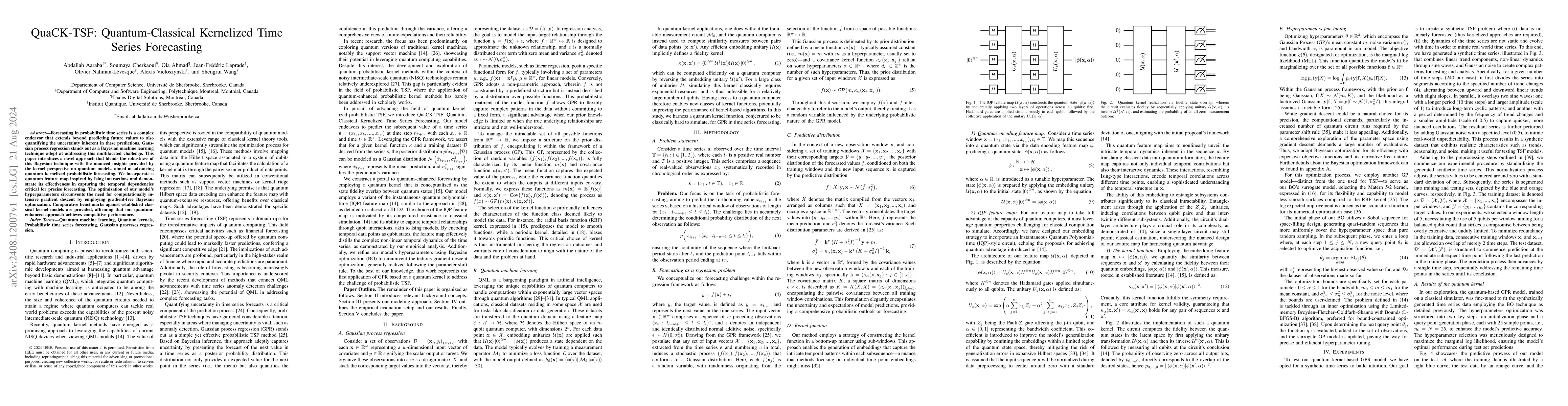 Thumbnail for QuaCK-TSF: Quantum-Classical Kernelized Time Series Forecasting