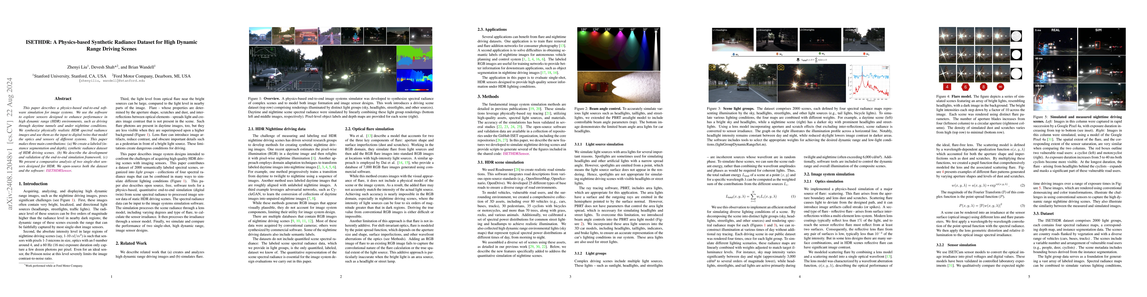 Thumbnail for ISETHDR: A Physics-based Synthetic Radiance Dataset for High Dynamic
  Range Driving Scenes
