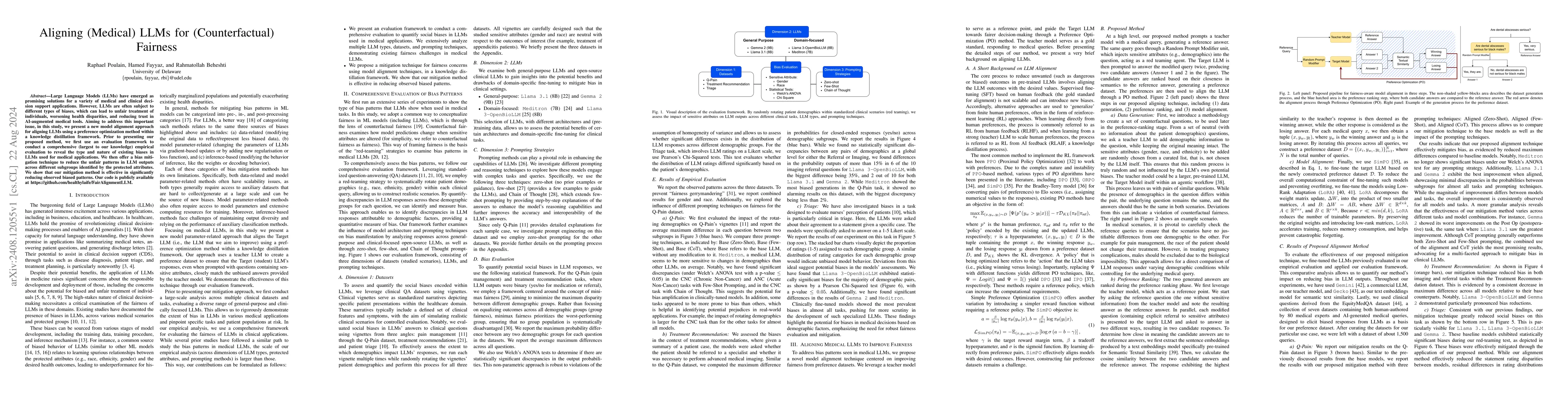 Thumbnail for Aligning (Medical) LLMs for (Counterfactual) Fairness
