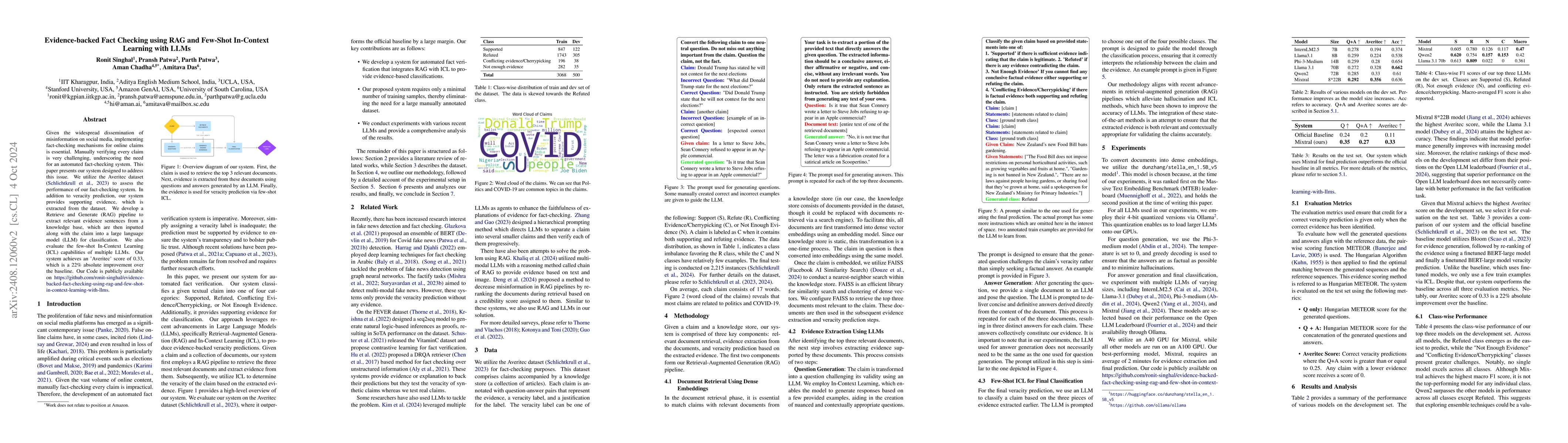 Thumbnail for Evidence-backed Fact Checking using RAG and Few-Shot In-Context Learning
  with LLMs