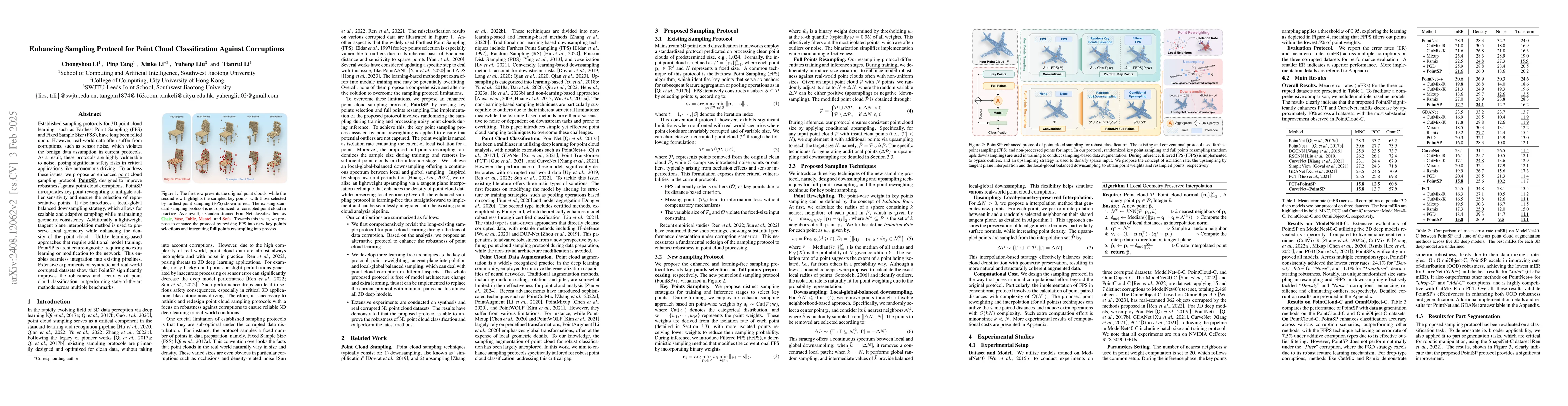 Thumbnail for Enhancing Sampling Protocol for Robust Point Cloud Classification
