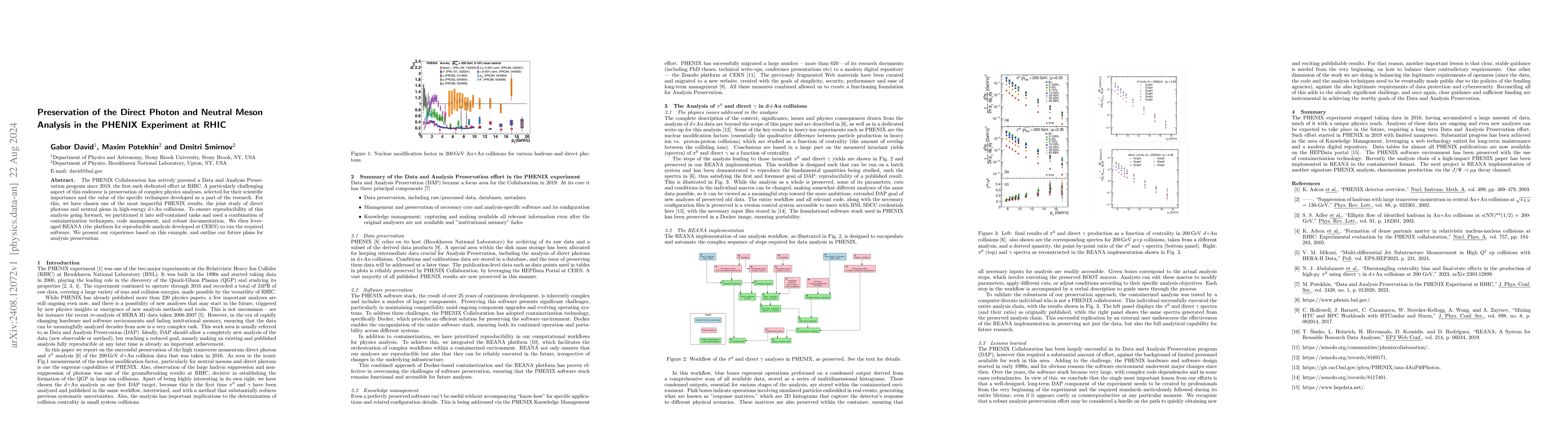 Thumbnail for Preservation of the Direct Photon and Neutral Meson Analysis in the
  PHENIX Experiment at RHIC