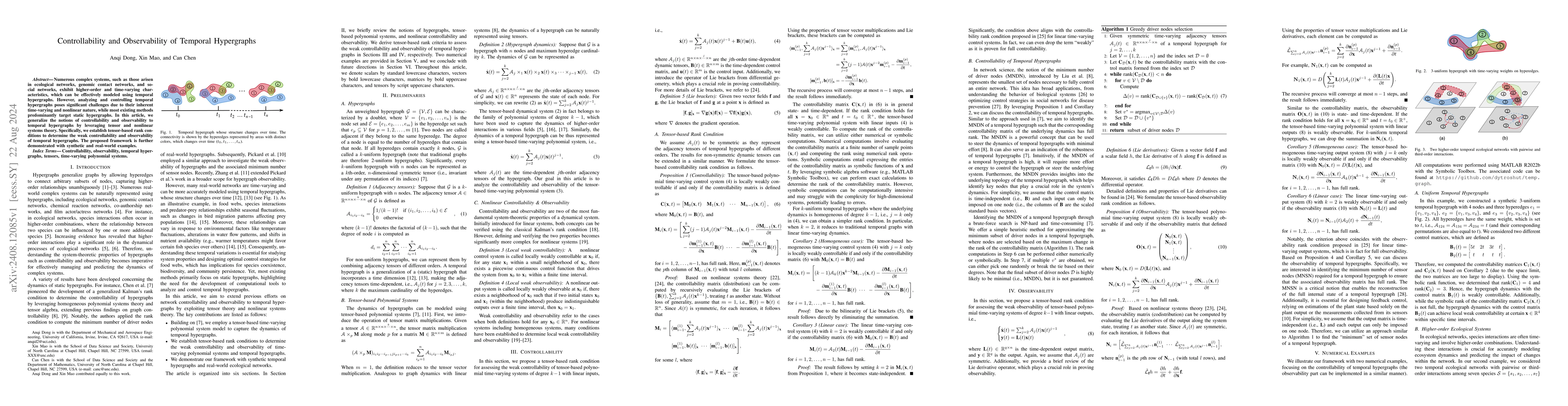 Thumbnail for Controllability and Observability of Temporal Hypergraphs