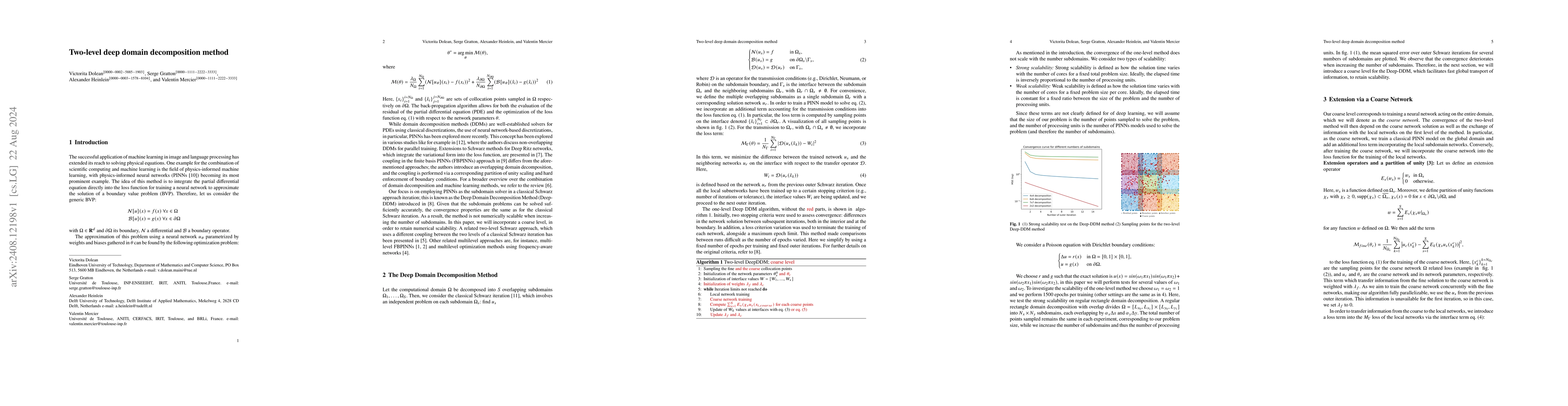 Thumbnail for Two-level deep domain decomposition method