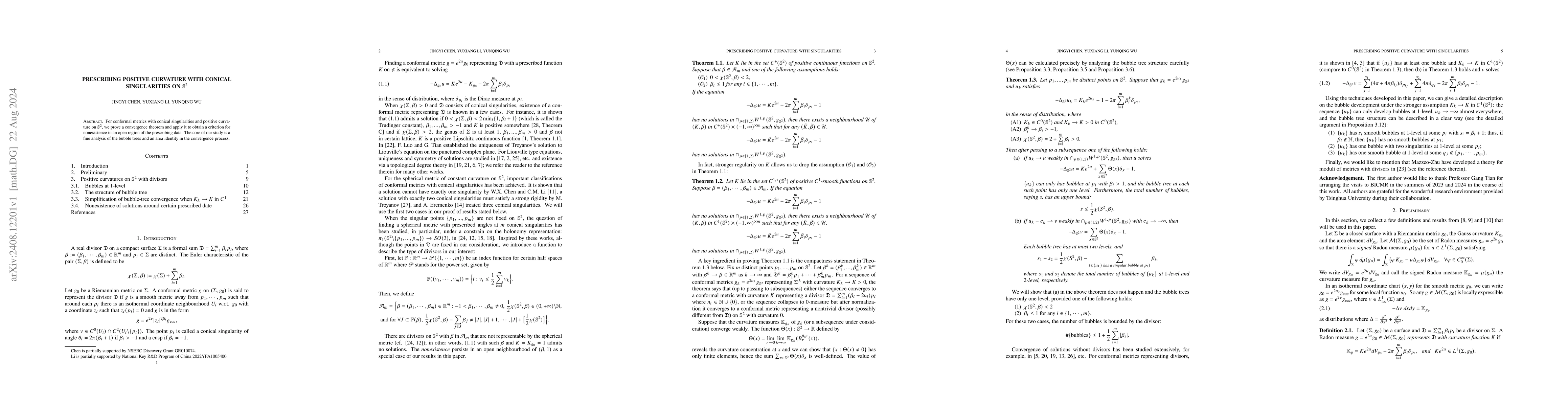 Thumbnail for Prescribing positive curvature with conical singularities on $\mathbb
  S^2$