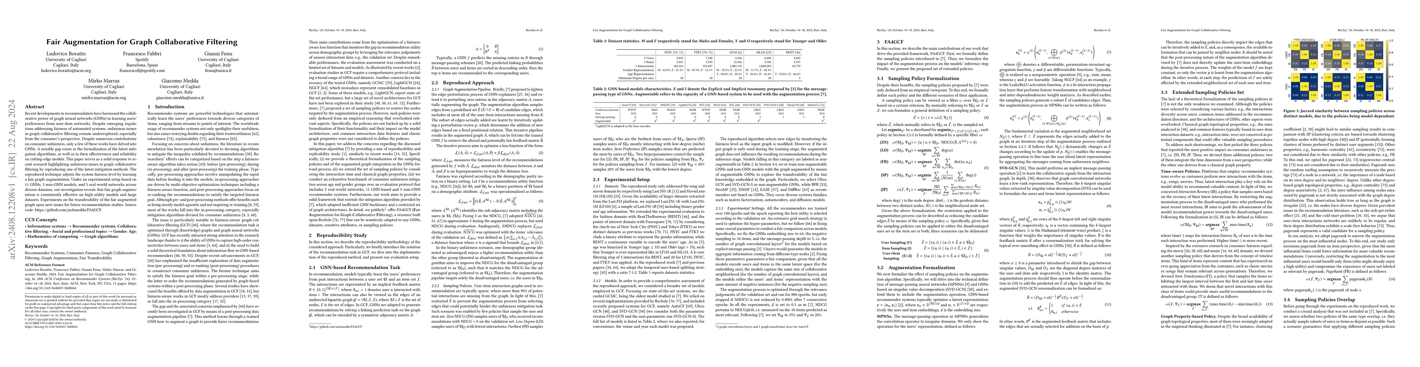 Thumbnail for Fair Augmentation for Graph Collaborative Filtering