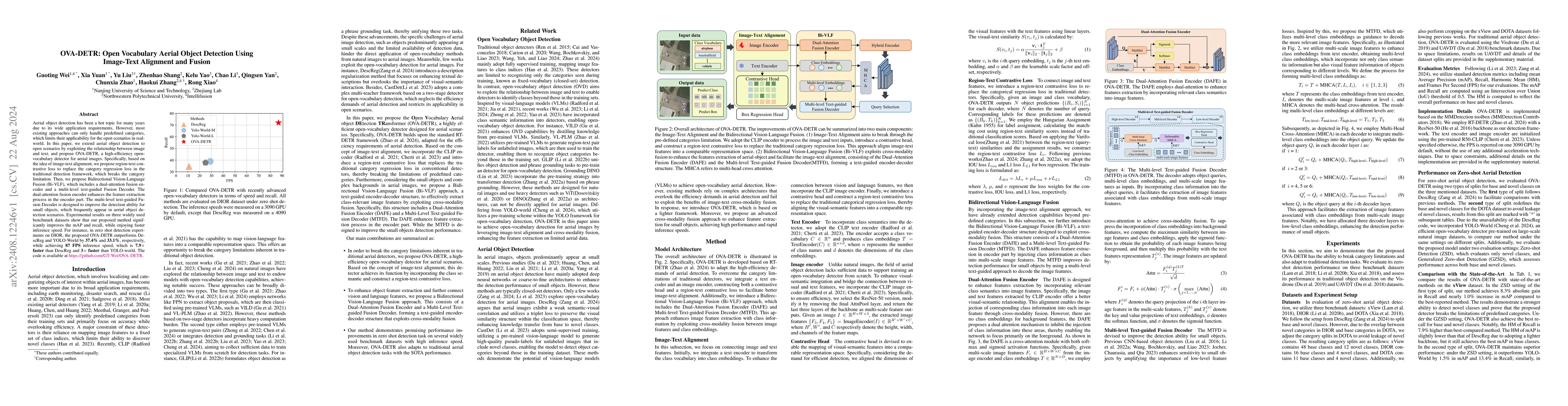 Thumbnail for OVA-DETR: Open Vocabulary Aerial Object Detection Using Image-Text
  Alignment and Fusion