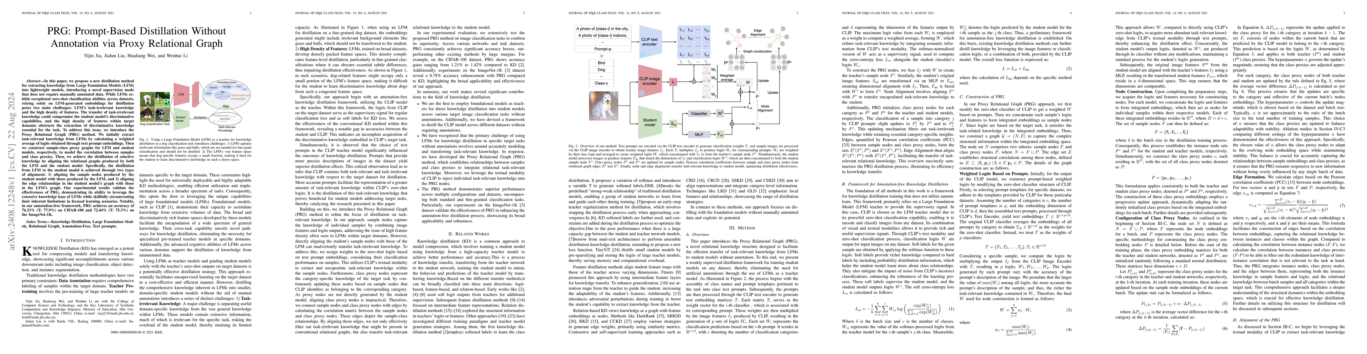 Thumbnail for PRG: Prompt-Based Distillation Without Annotation via Proxy Relational
  Graph