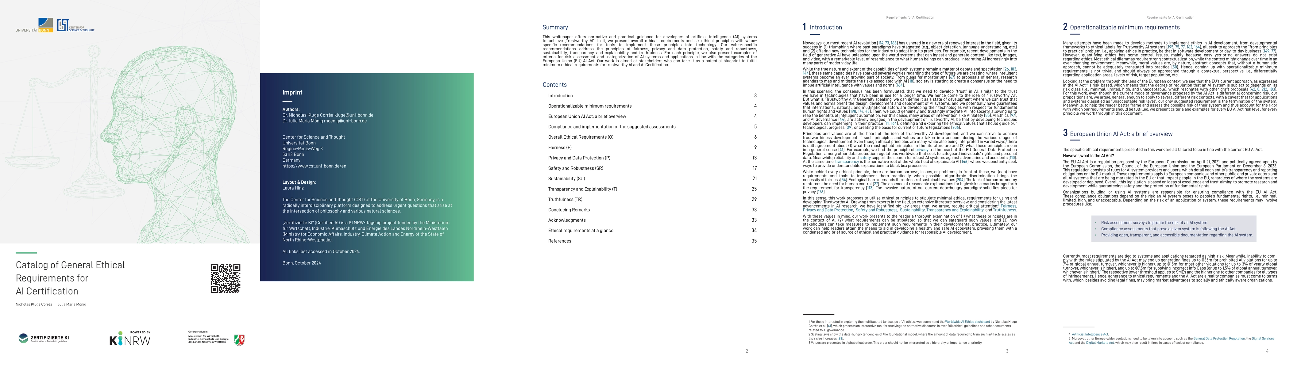 Thumbnail for Catalog of General Ethical Requirements for AI Certification