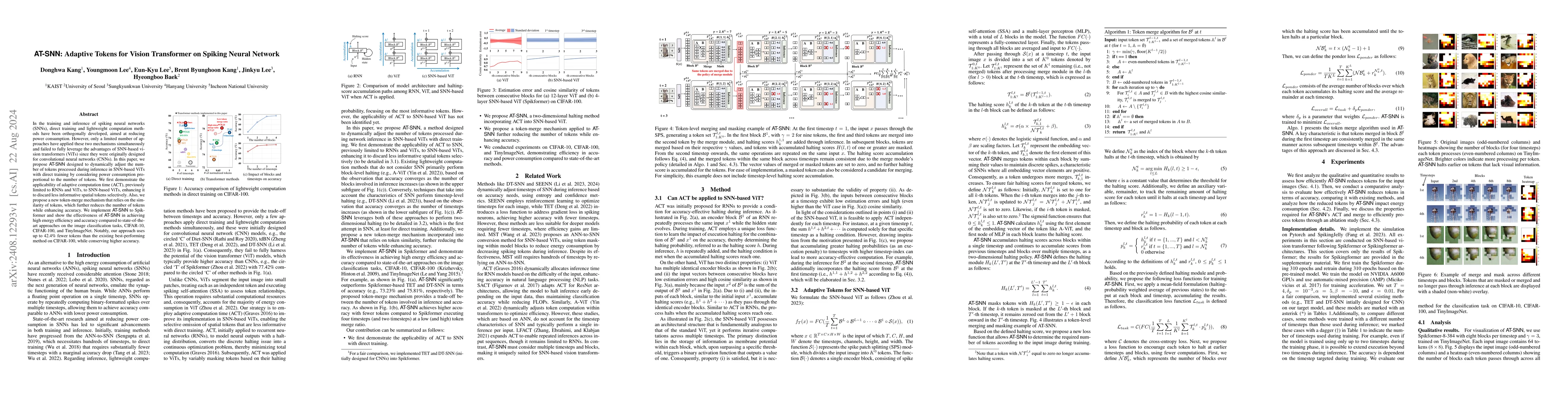 Thumbnail for AT-SNN: Adaptive Tokens for Vision Transformer on Spiking Neural Network