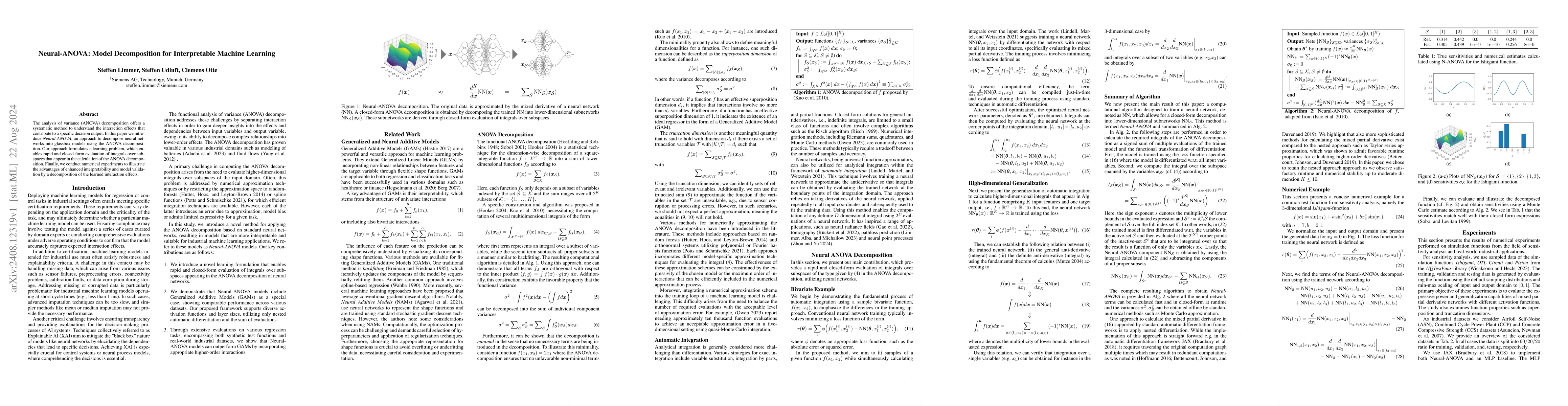 Thumbnail for Neural-ANOVA: Model Decomposition for Interpretable Machine Learning