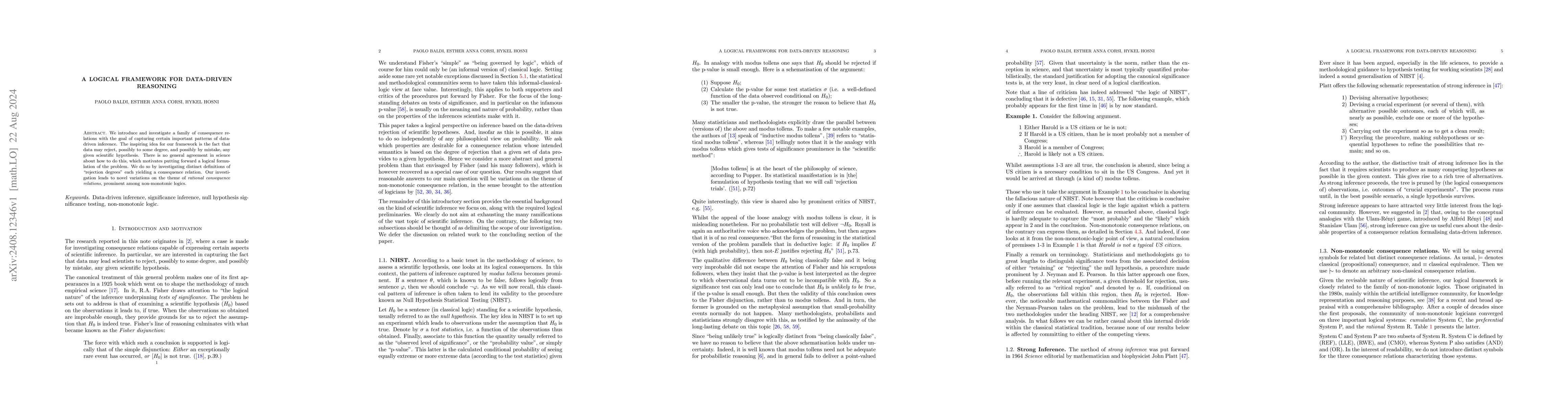Thumbnail for A logical framework for data-driven reasoning