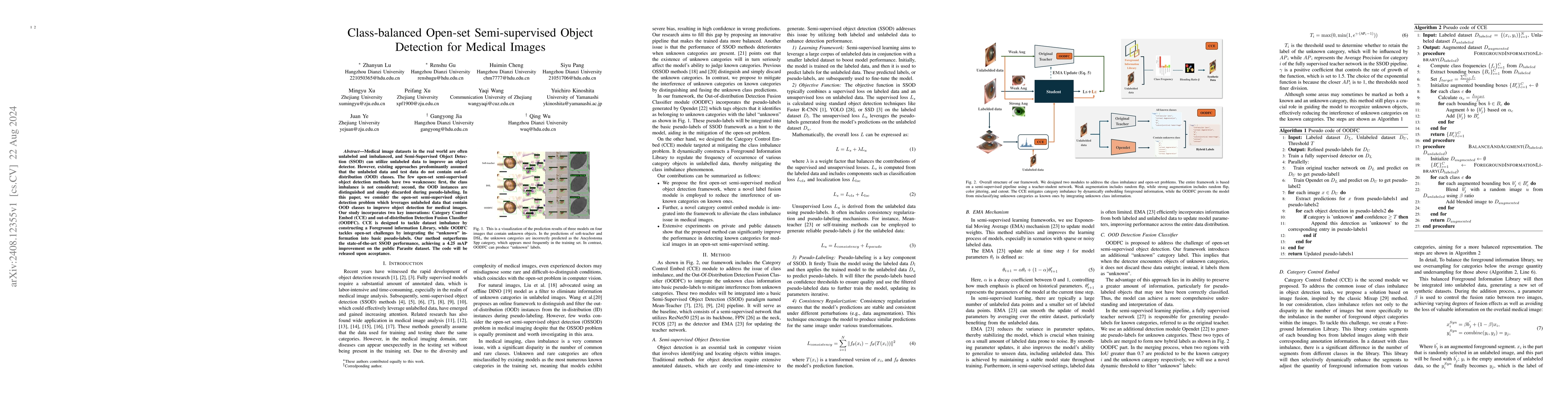 Thumbnail for Class-balanced Open-set Semi-supervised Object Detection for Medical
  Images