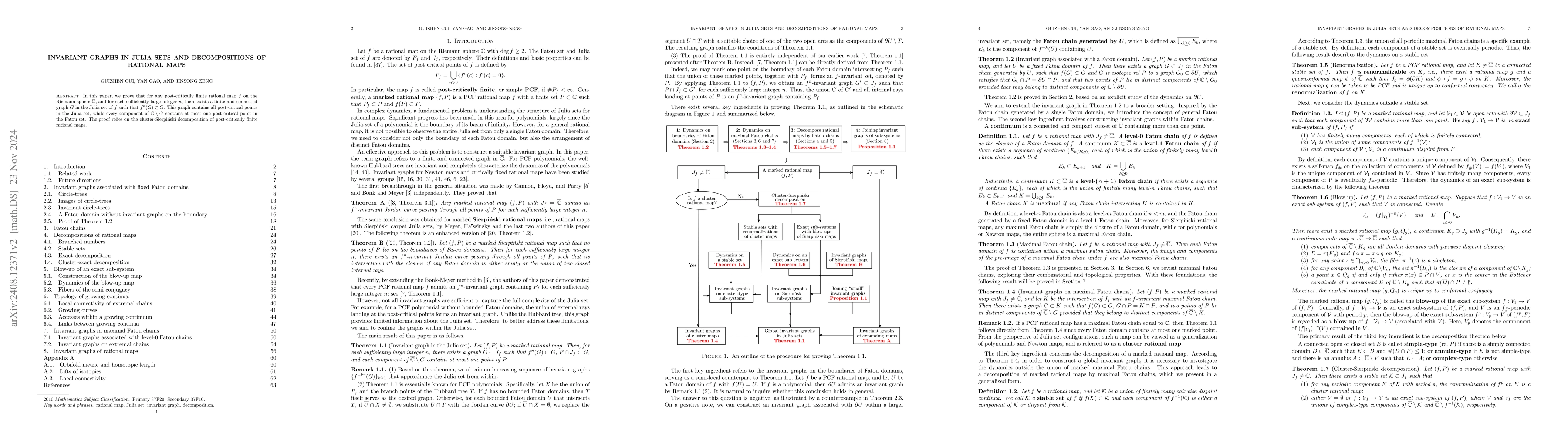 Thumbnail for Invariant graphs in Julia sets and decompositions of rational maps