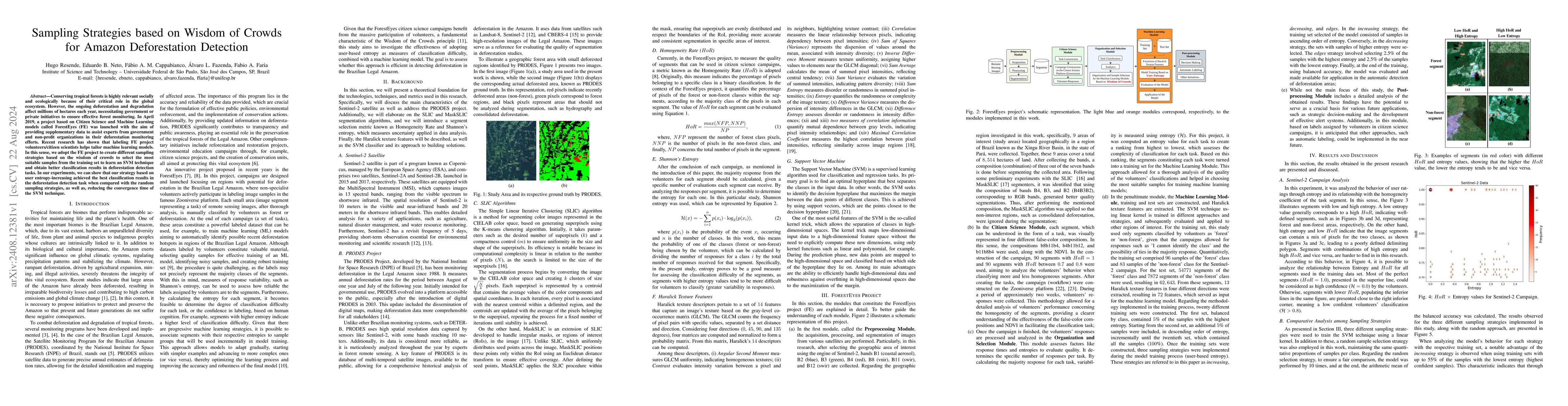 Thumbnail for Sampling Strategies based on Wisdom of Crowds for Amazon Deforestation
  Detection