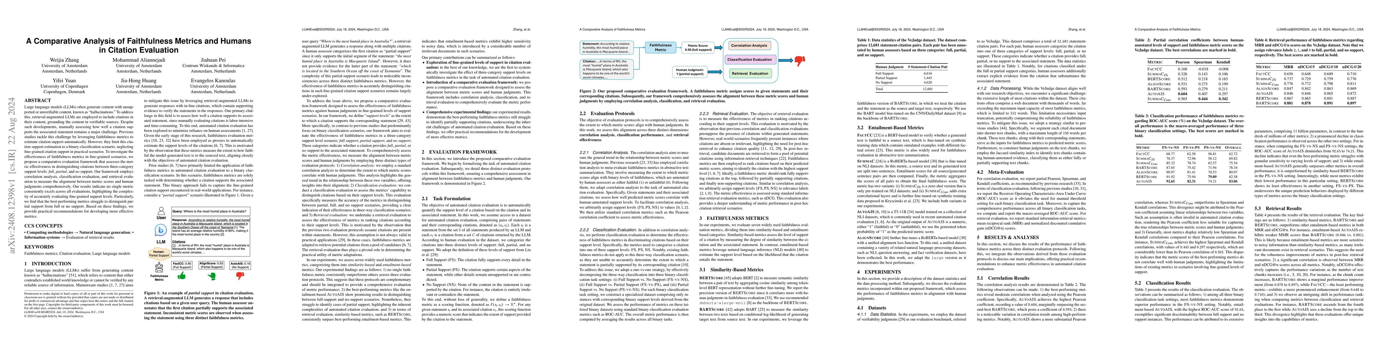 Thumbnail for A Comparative Analysis of Faithfulness Metrics and Humans in Citation
  Evaluation