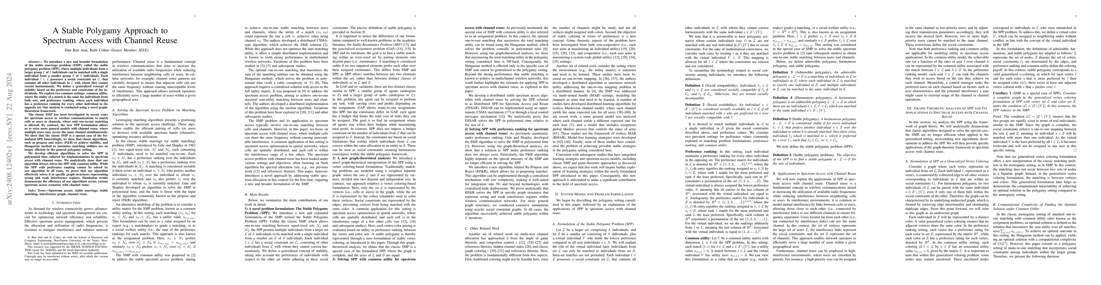 Thumbnail for A Stable Polygamy Approach to Spectrum Access with Channel Reuse