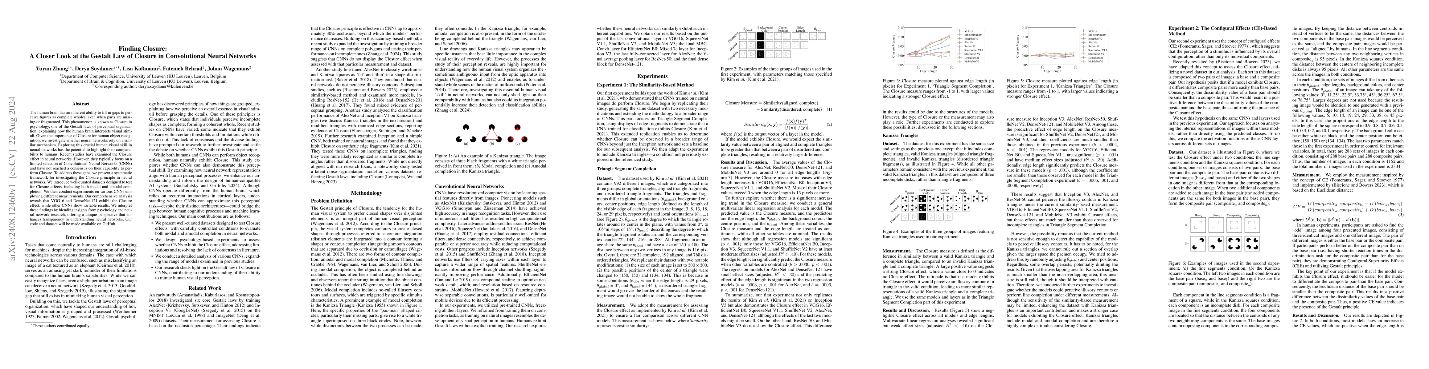 Thumbnail for Finding Closure: A Closer Look at the Gestalt Law of Closure in
  Convolutional Neural Networks