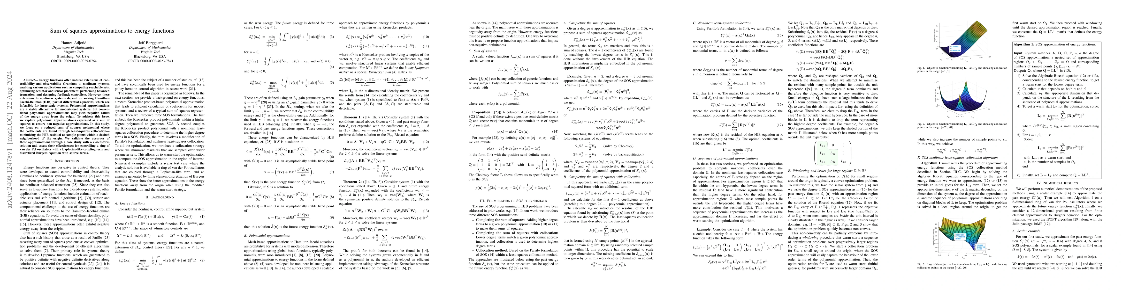Thumbnail for Sum of squares approximations to energy functions