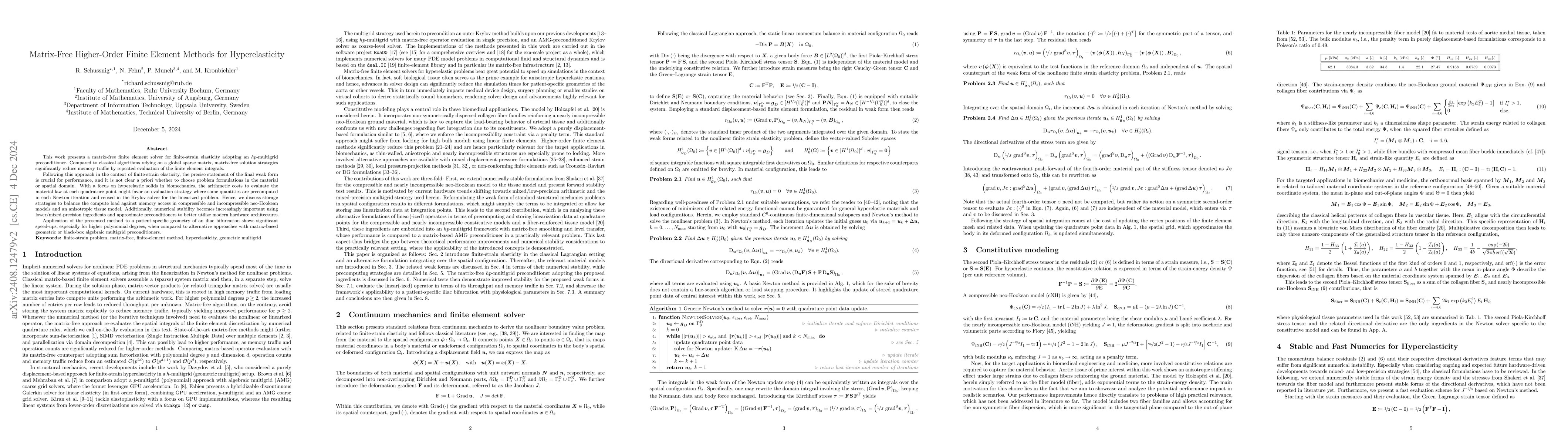 Thumbnail for Matrix-Free Higher-Order Finite Element Methods for Hyperelasticity