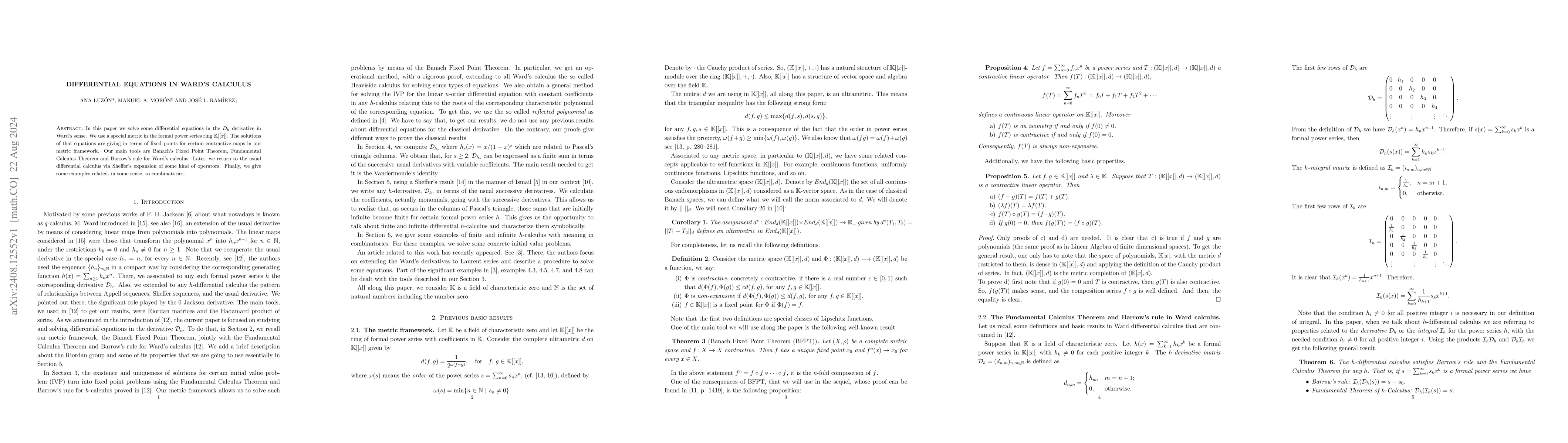 Thumbnail for Differential equations in Ward's calculus
