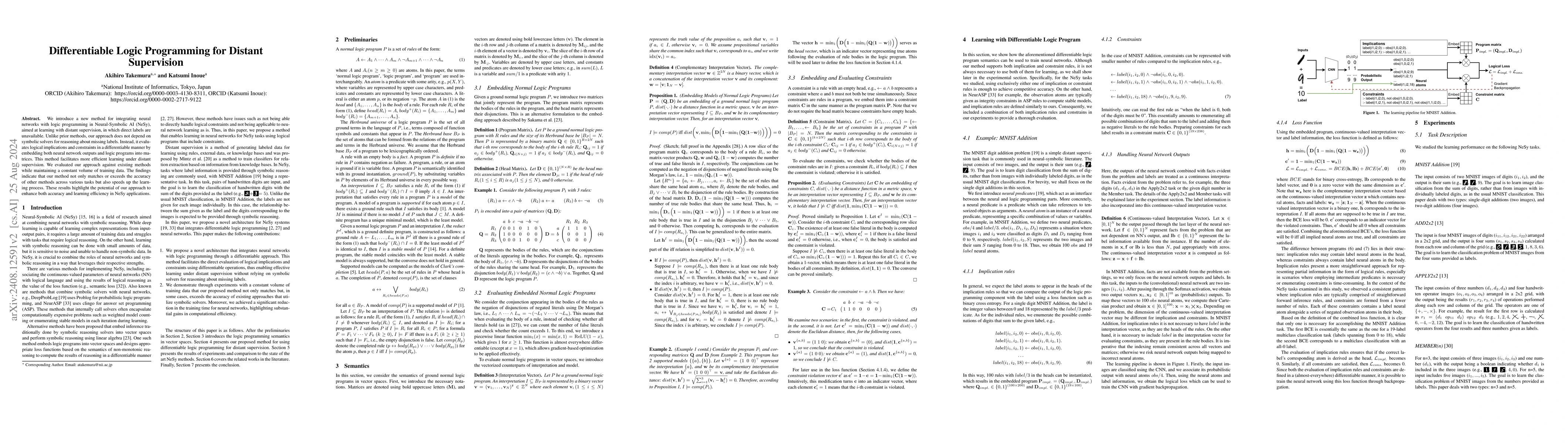 Thumbnail for Differentiable Logic Programming for Distant Supervision