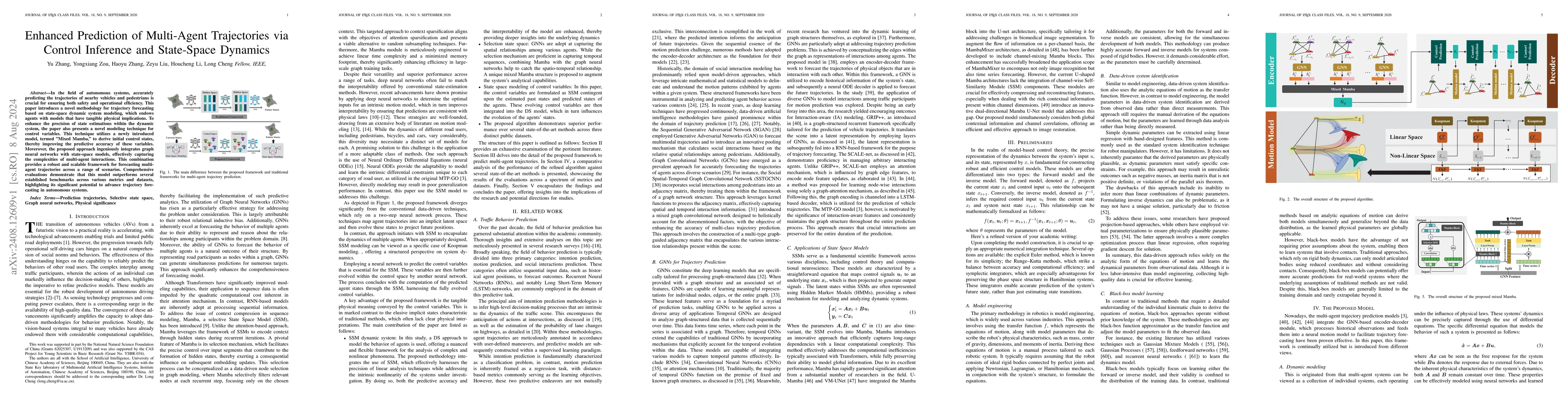 Thumbnail for Enhanced Prediction of Multi-Agent Trajectories via Control Inference
  and State-Space Dynamics
