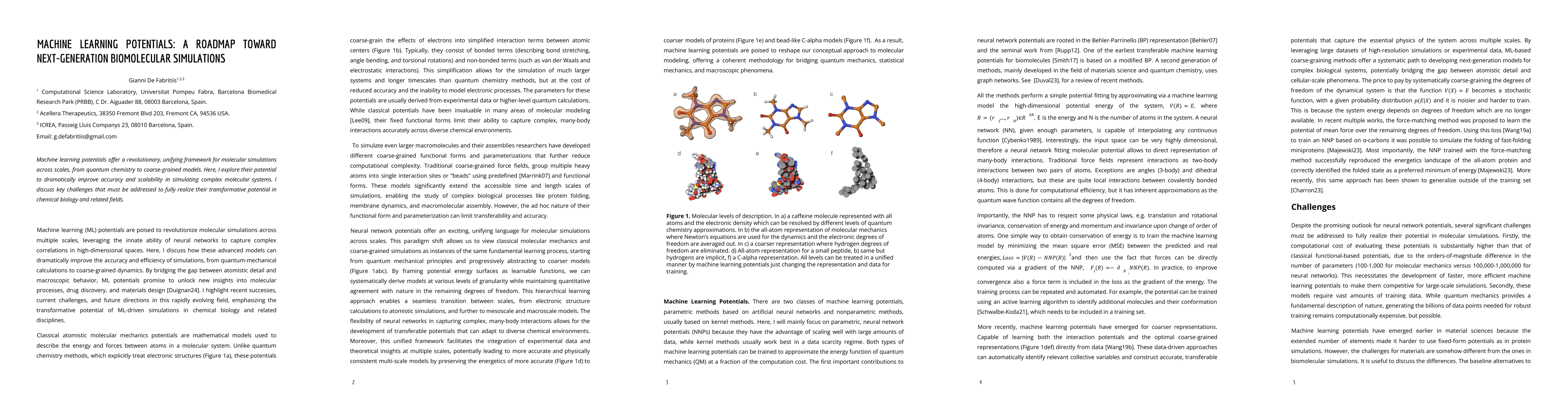 Thumbnail for Machine Learning Potentials: A Roadmap Toward Next-Generation
  Biomolecular Simulations