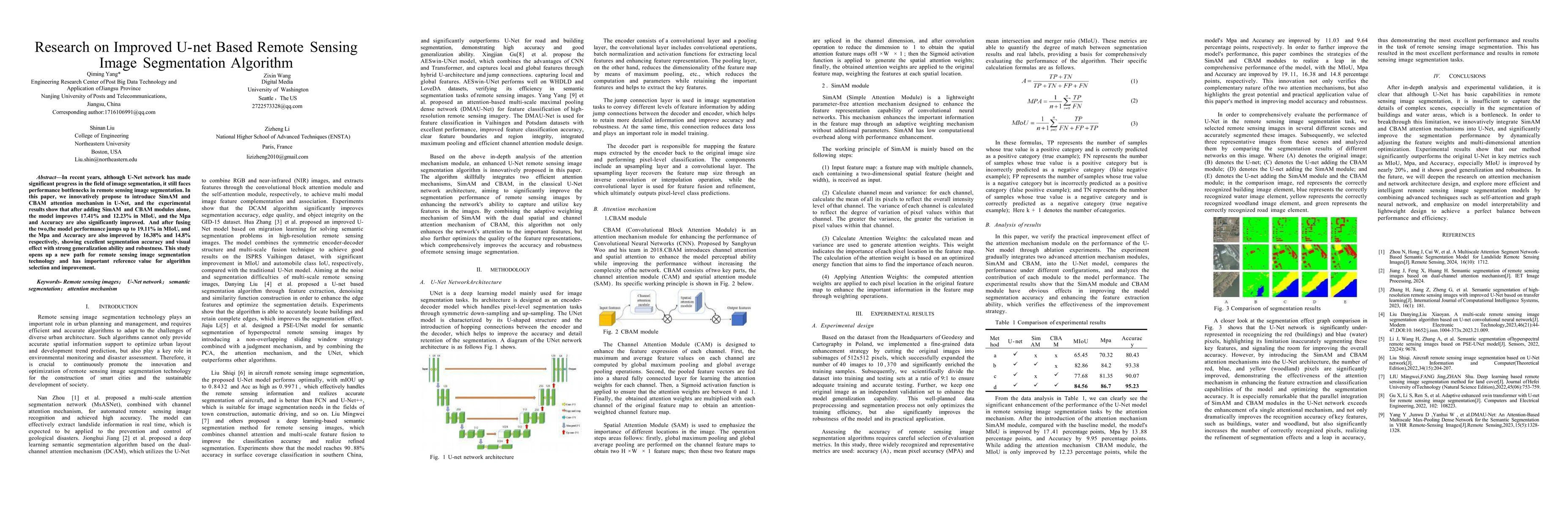 Thumbnail for Research on Improved U-net Based Remote Sensing Image Segmentation
  Algorithm