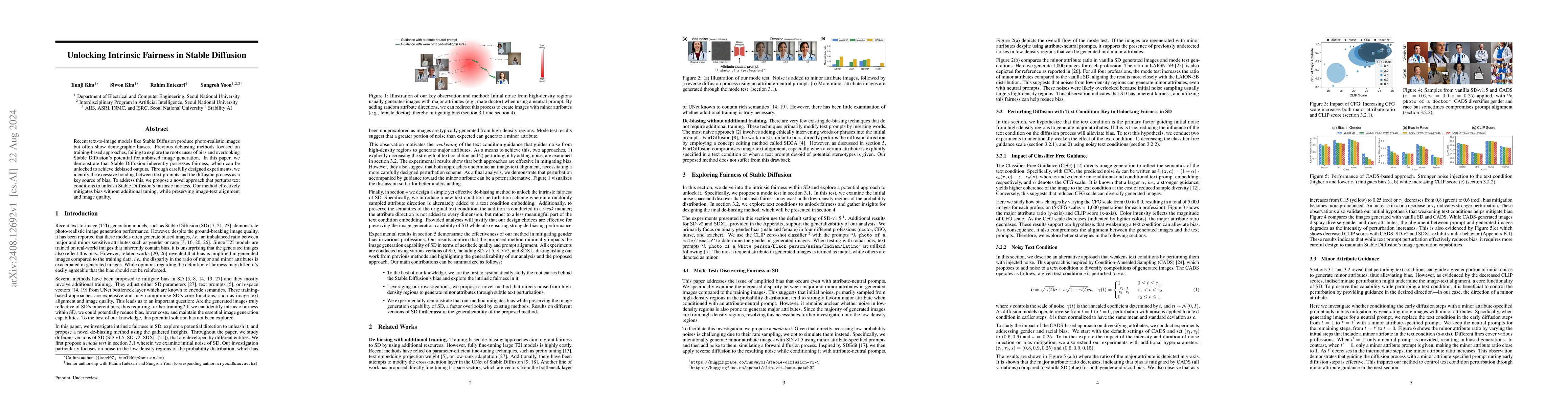 Thumbnail for Unlocking Intrinsic Fairness in Stable Diffusion