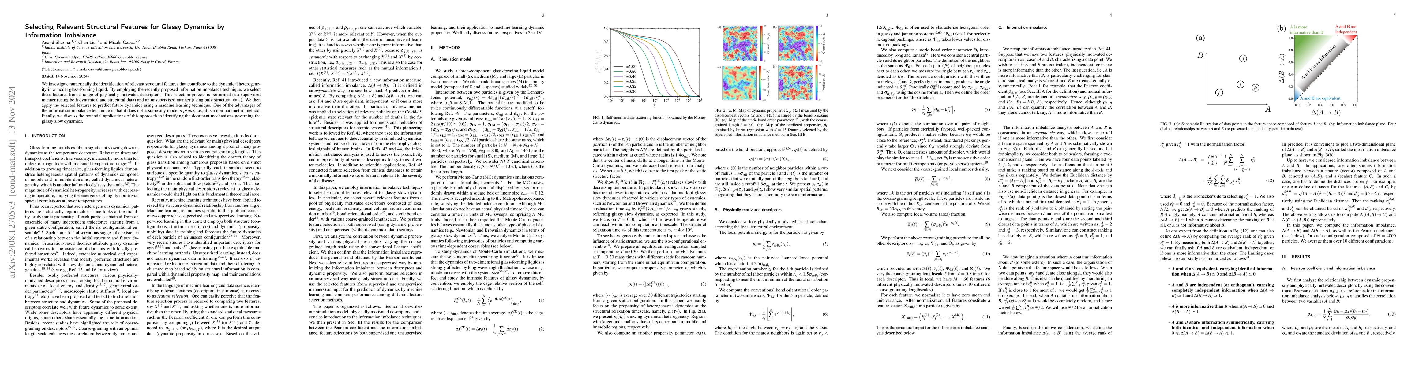 Thumbnail for Selecting Relevant Structural Features for Glassy Dynamics by
  Information Imbalance