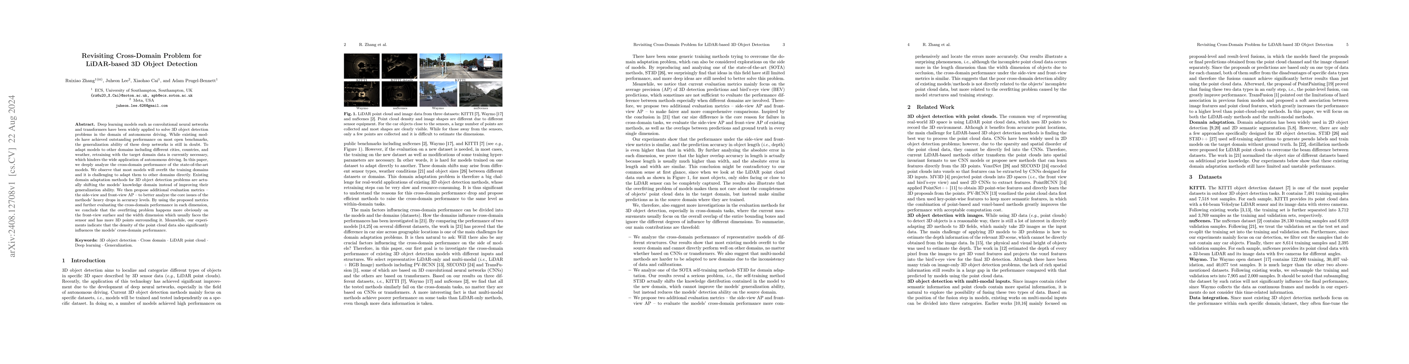 Thumbnail for Revisiting Cross-Domain Problem for LiDAR-based 3D Object Detection