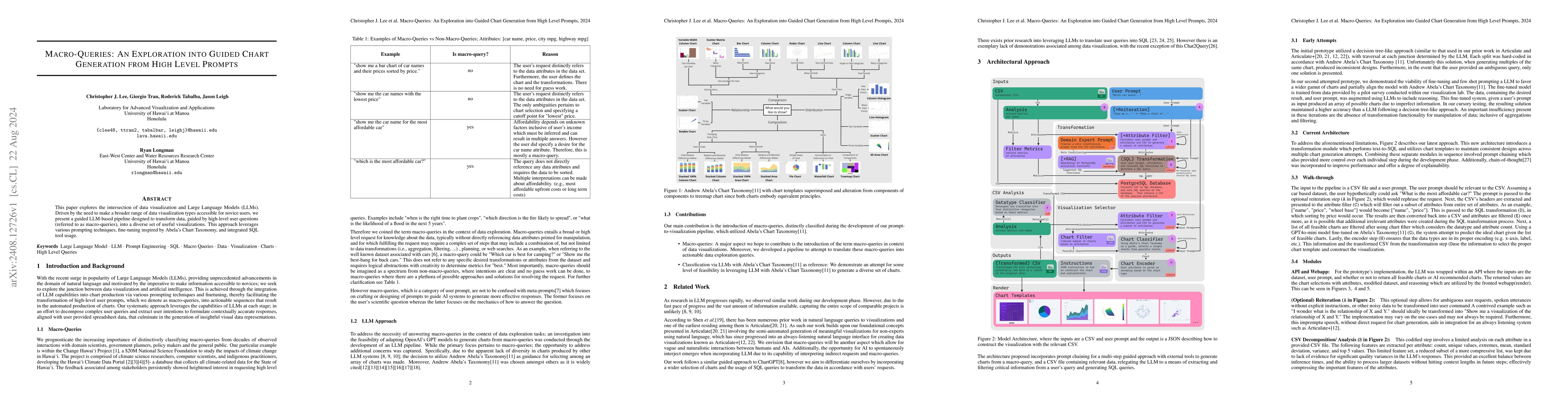 Thumbnail for Macro-Queries: An Exploration into Guided Chart Generation from High
  Level Prompts